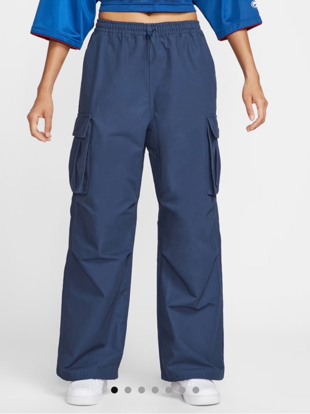 Nike Women's Mid-Rise Oversized Woven Cargo Pants Size XL NWT